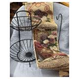 FRUIT BASKET BANANA HOLDER AND A WALL HANGING