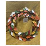 METAL FALL WREATH