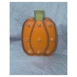 METAL LIGHTED PUMPKIN