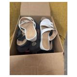BOX OF ASSORTED LADIES SHOES