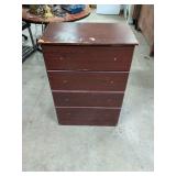 4 DRAWER CHEST HAS DAMAGE