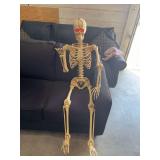 NEW 5 FT POSEABLE SKELETON EYES LIGHT UP
