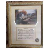 AMAZING GRACE PICTURE WITH CHURCH SCENE AND LYRICS