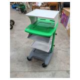 ROLLING CART WITH SHELF STORAGE