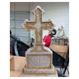 3 FT MOSSY TOMBSTONE