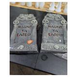 2 LIGHT UP TOMBSTONES