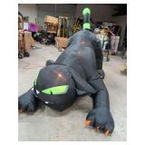 12 FT BLACK CAT AIRBLOWN INFLATABLE LIGHTS UP AND HEAD AND TAIL MOVES