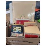 BOX OF BOOKS AND PAPER