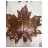 NEW LEAF SHAPED WOODEN BOWL