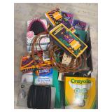 TOTE OF MISC TRAVEL SIZED ITEMS.
