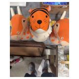 THREE HEADS.  TWO GIRAFFES AND A TIGER FOR WALL DECOR.