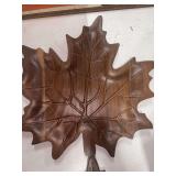 NEW LEAF SHAPED WOODEN BOWL