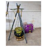 5 FT LED BUBBLING CAULDRON WITH FIRE