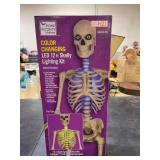 HOME ACCENTS HOLIDAY- COLO CHANGING LED 12ft SKELLY LIGHTING KIT