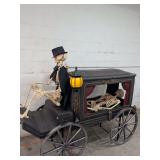 LED HEARSE WITH SKELETON BODY AND LED TALKING SKELETON DRIVER
