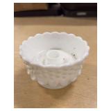 VINTAGE MILK GLASS CANDLE HOLDER