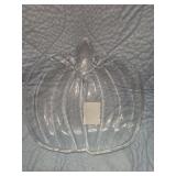 NEW GLASS PUMPKIN BOWL