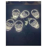 HOME ACCENTS- HALLOWEEN CLASSICS TWINKLING LED SKULLS-