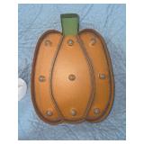 METAL LIGHTED PUMPKIN