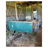 Dual-Axle Utility Trailer with Wooden Decking and Electric Winch