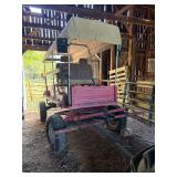 Canopy Wagon With Automotive Bench Seat and Pneumatic Tires