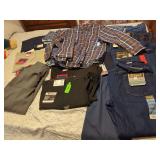 Mens New With Tags Apparel Assortment Including Pants and Shirts