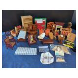Dollhouse Miniature Furniture and Accessories Assortment