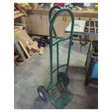Green Metal Hand Truck with Pneumatic Tires