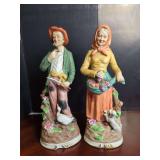 Price Import Ceramic Farmer and Wife Figurine Pair