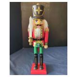 Wooden Nutcracker Soldier Figure with Sword