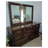 Kenlea Craft Inc. Wood Dresser with Attached Mirror