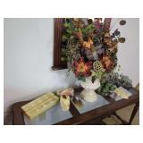 Elephant Figurine and Decor Assortment Including Planters and Napkin Rings