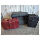 Assorted Travel Luggage Pieces including Samsonite, World Traveler, and MacGregor Brands