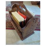 Oak Magazine Rack with New Salem Association Minutes