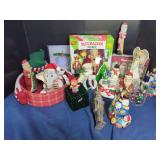 Mixed Holiday Decor and Nutcracker Ornaments