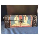 Crazy Mountain Decorative Holiday Snowman Wooden Box