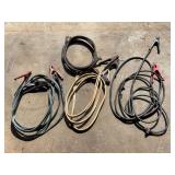 Assorted Jumper Cables and Electrical Wires
