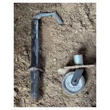 Trailer Tongue Jack and Caster Wheel Assembly