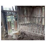 Metal Livestock Catch Chute and Gate Assembly