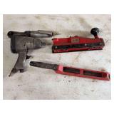 Assorted Pneumatic and Manual Automotive Tools Including Cal-Hawk Straight Line Sander
