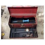 Craftsman Commercial Red Metal Toolbox with Body Repair Tools