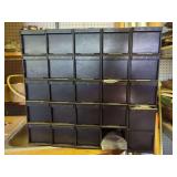 Plastic Parts Storage Cabinet with Hardware Contents