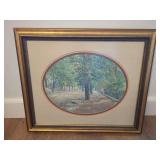 Paul Sawyier Framed Lithograph Print Main Street 1900