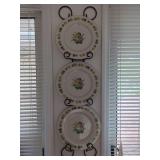 Set of Eight Theodore Haviland New York Saybrook Porcelain Plates