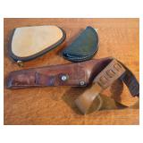 Bianchi X-15 Leather Holster and Kolpin Accessories