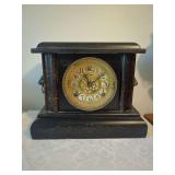 Gilbert Mantle Clock with Lion Head Handles and Mechanical Movement