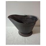Cast Iron Coal Scuttle Bucket with Maker Mark