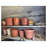 Assorted Plastic Planters and Gourds Lot