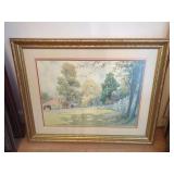 Paul Sawyer Signed Print titled An Old Kentucky Home