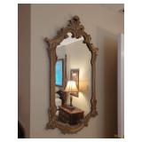 Ornate Gold Finish Wall Mirror